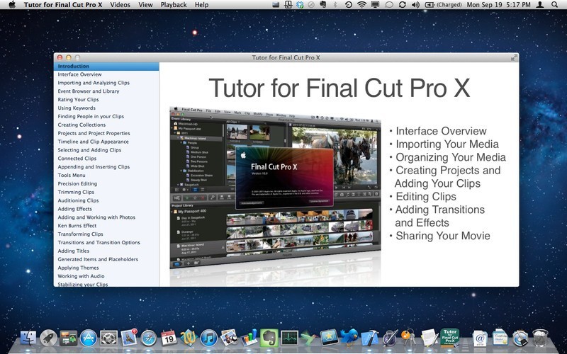 Tutor for Final Cut Pro X
