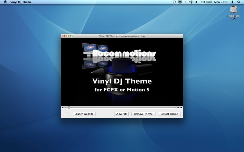 Vinyl DJ Theme for Final Cut Pro or Motion