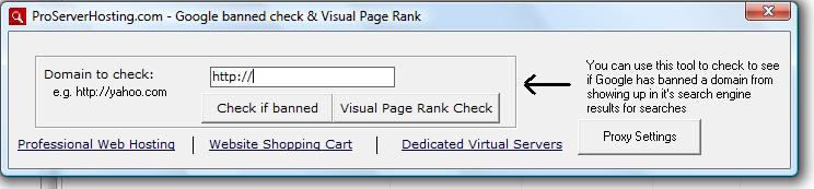Visual Page Rank Banned Check