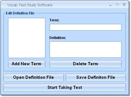 Vocab Test Study Software