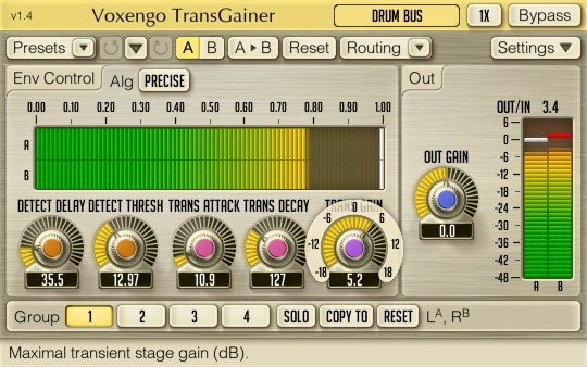 Voxengo TransGainer for Mac OS X