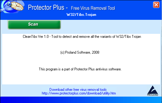 W32/Tibs Trojan removal tool.
