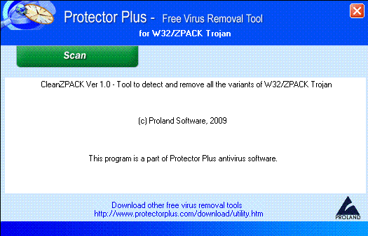 W32/ZPACK Trojan Removal Tool.