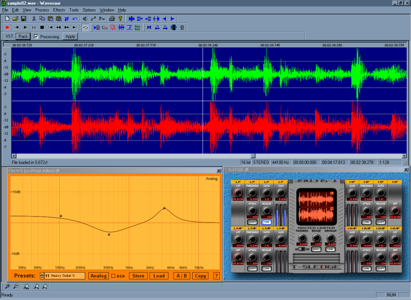 Wavosaur free digital audio editor