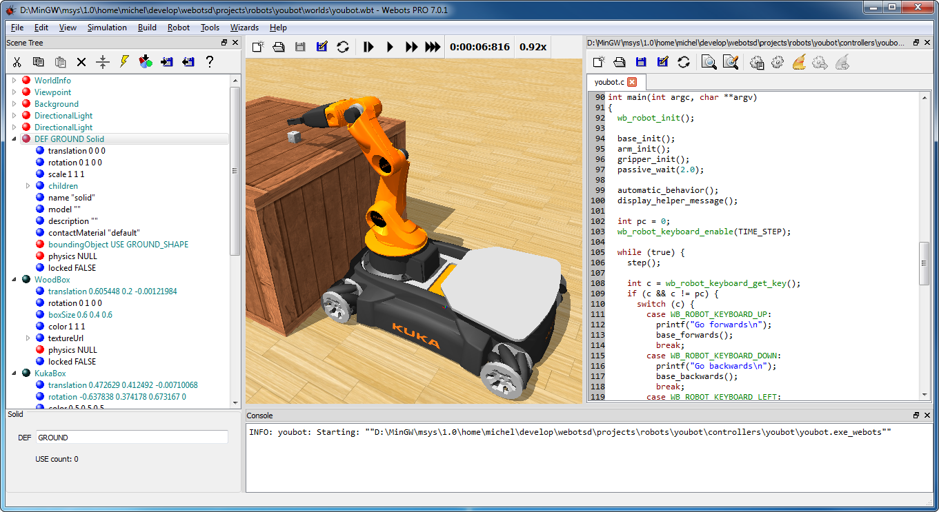 Webots PRO for Linux