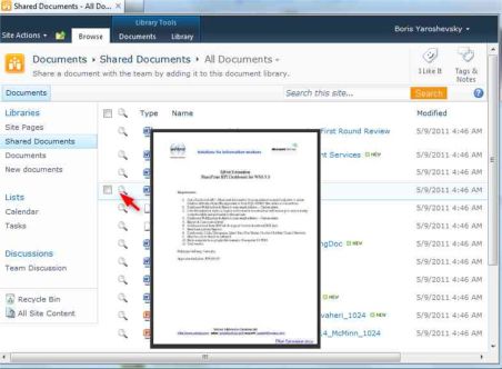Websio docPreview for SharePoint 2010