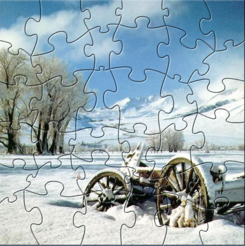 White Snownature Puzzle