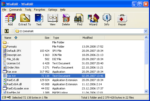WinRAR Beta for Linux