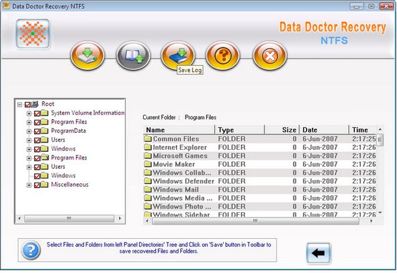 Windows Vista NTFS Files Recovery