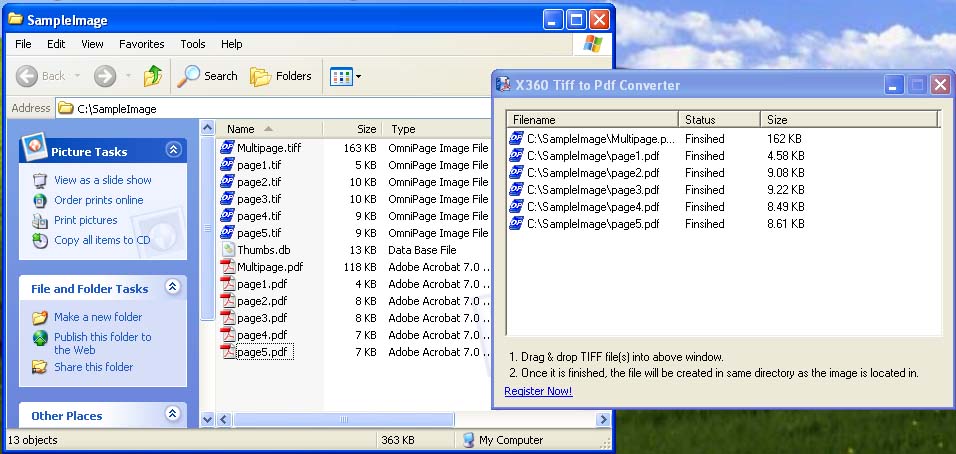 X360 Tiff to Pdf Converter (Twice User)