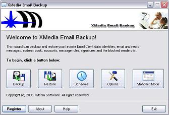XMedia EMail Backup