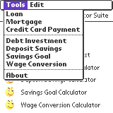 Financial Calculator Suite for Palm