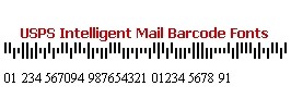 USPS Intelligent Mail Barcode Fonts
