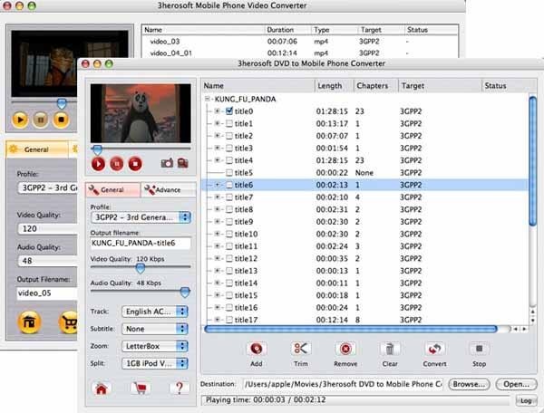 3herosoft DVD to Mobile Phone Suite for Mac