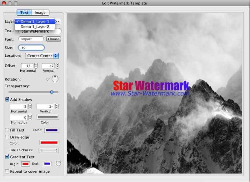 Star Watermark for Mac Ultimate