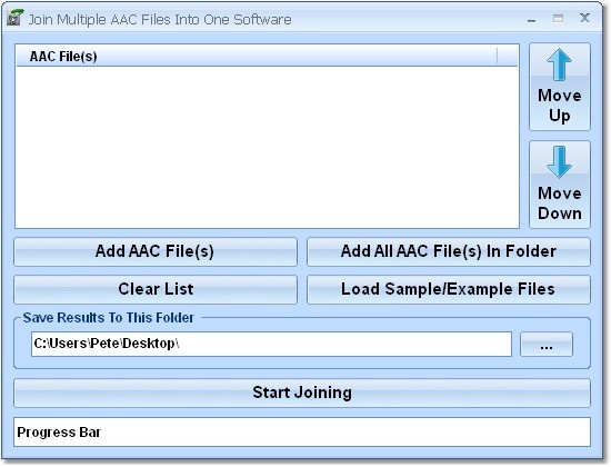 Join Multiple AAC Files Into One Software
