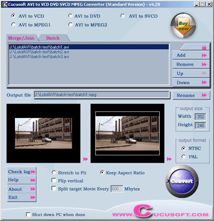 Cucusoft Convert AVI to VCD / AVI to DVD