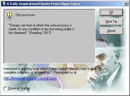 A Daily Inspirational Quote From Edgar Cayce