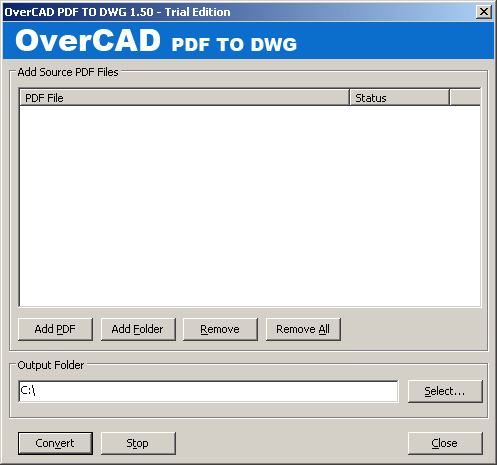 OverCAD PDF TO DWG