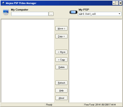 Moyea PSP Video Manager