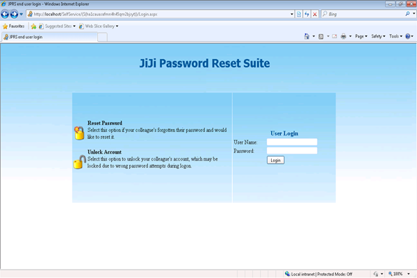 JiJi Help Desk Password Reset