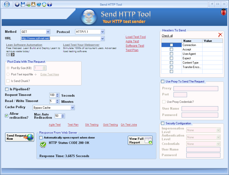 Send HTTP Tool