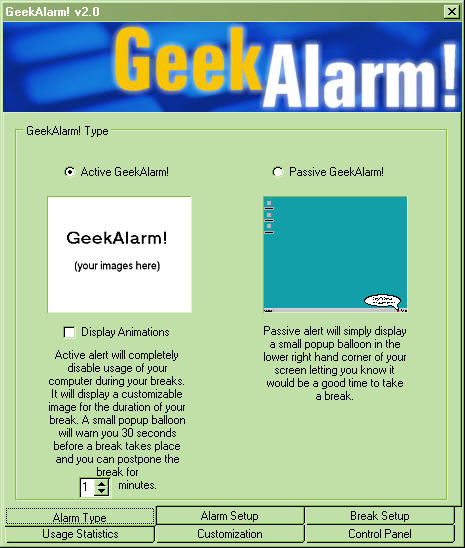 GeekAlarm! for Linux