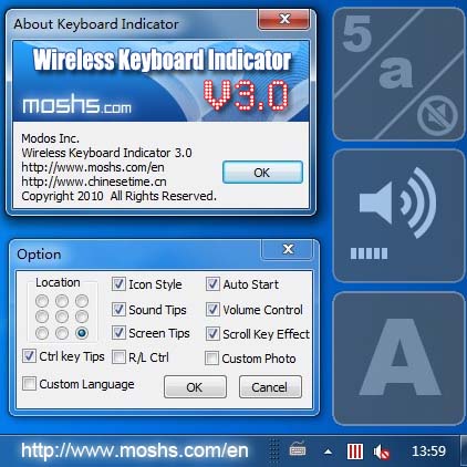Wireless Keyboard Indicator