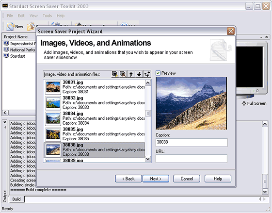 Stardust Screen Saver Toolkit 2003