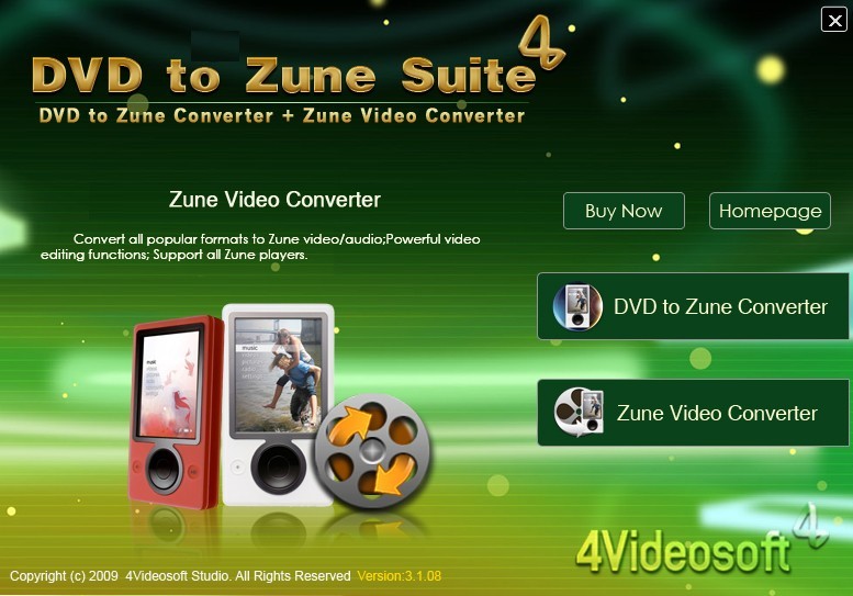 4Videosoft DVD to Zune Suite