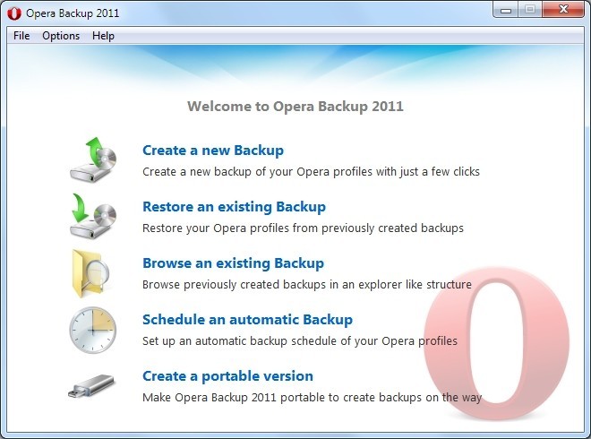 Opera Backup 2011