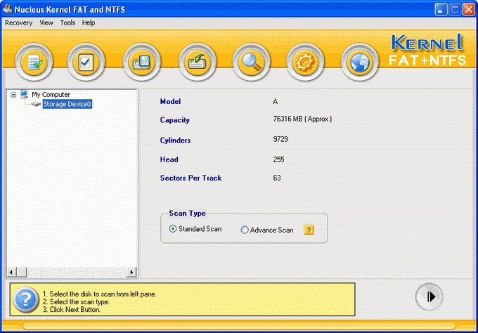 Nucleus FAT NTFS Data Recovery Software