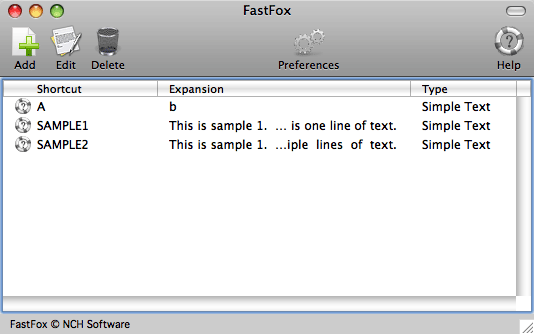 FastFox Text Expander for Mac