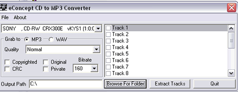eConcept CD to MP3 Converter