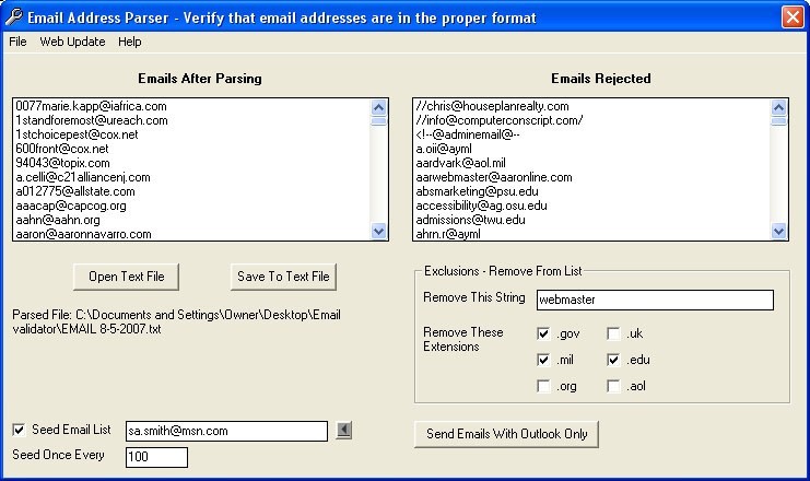 Email Address Parser