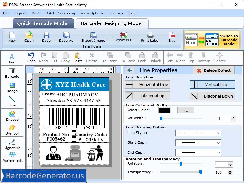 Barcode Generator for Healthcare