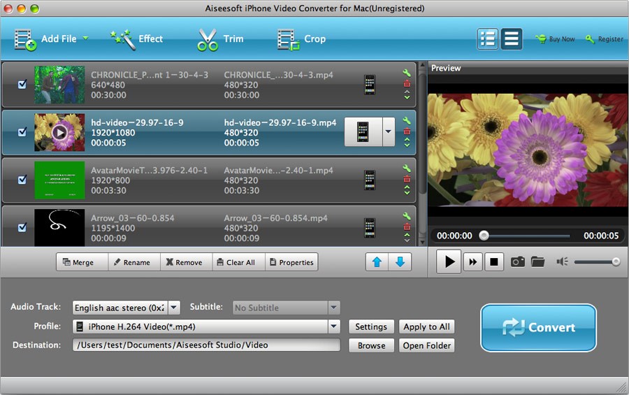 Aiseesoft iPhone Video Converter for Mac