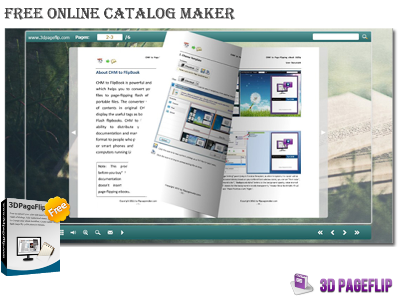3DPageFlip Free Online Catalog Maker