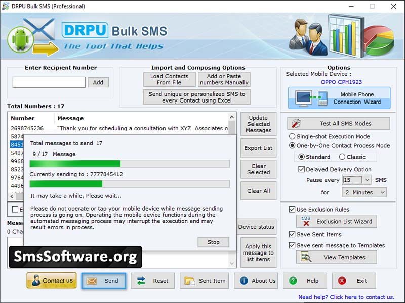 Professional Mobile SMS Software Free