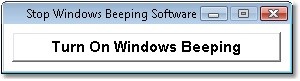 Stop Windows Beeping Software
