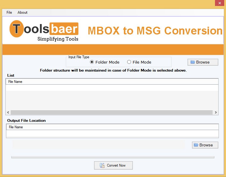 ToolsBaer MBOX to MSG Conversion