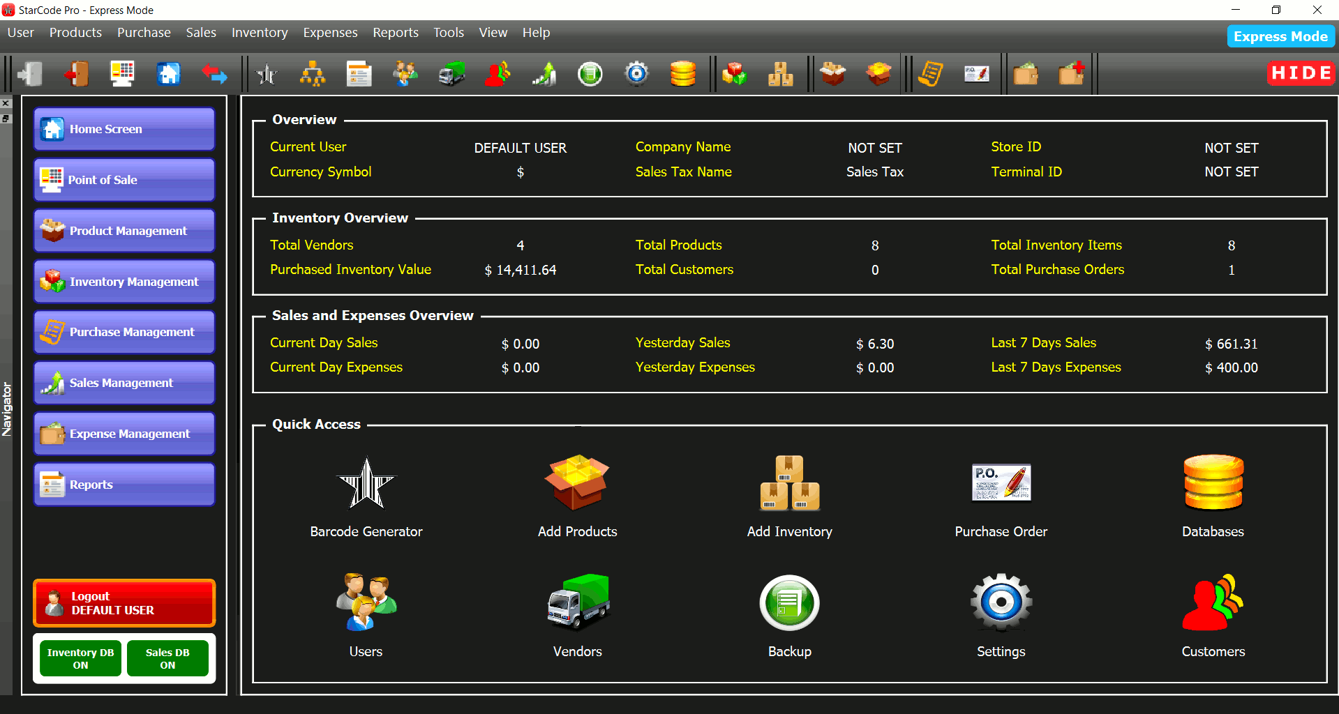 StarCode  Pro POS and Inventory Manager