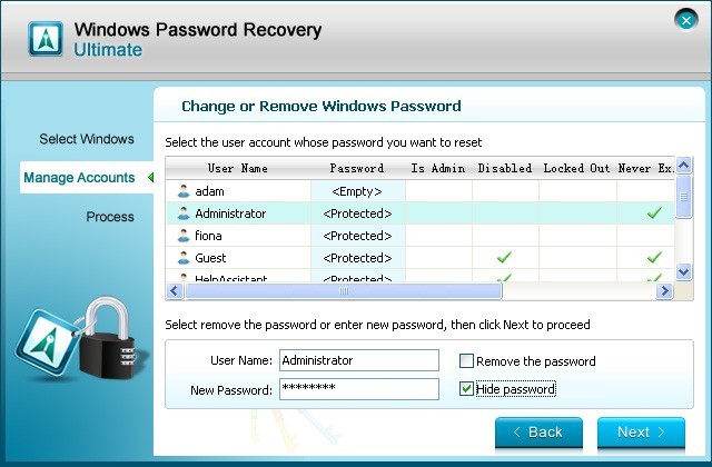 Windows Password Recovery Ultimate