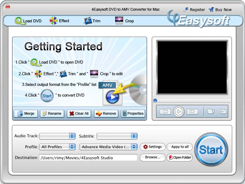 4Easysoft DVD to AMV Converter for Mac