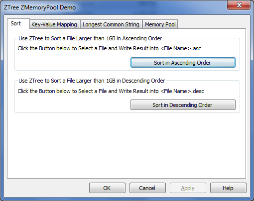Z-Tree Z-MemoryPool Demo
