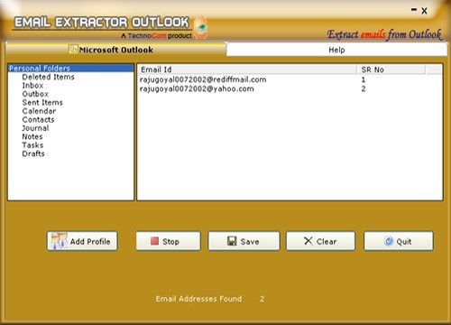 Outlook Extractor