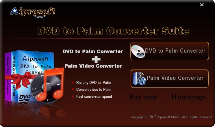 Aiprosoft DVD to Palm Converter Suite