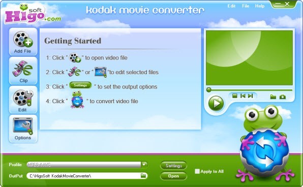 Higosoft Kodak Movie Converter