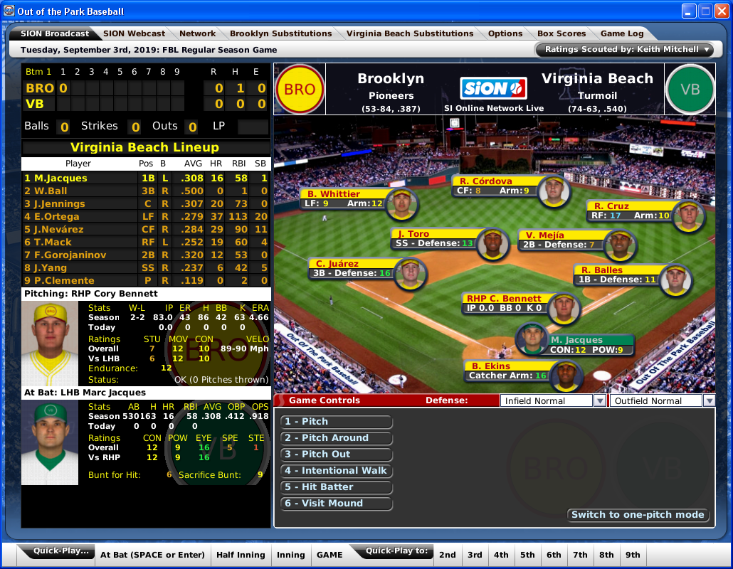 Out of the Park Baseball (PC)