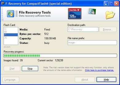 FileRecovery for CompactFlash